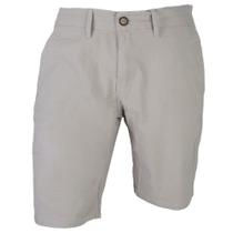 Bermuda Sarja Masculina Ogochi Essencial Color Cinza - 0035