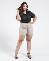 Bermuda Sarja Meia Coxa Plus Size