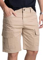 Bermuda Sarja Sawary Cargo - 278571 Bege Bermuda Sarja Sawary Cargo - 278571 Bege