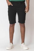 Bermuda Sarja Slim Masculina Polo Wear Preto