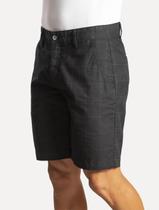 Bermuda Sergio K Masculina Chino Quadros Preta