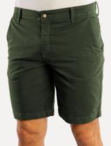Bermuda Sergio K Masculina Chino Sarja Elastano Verde Musgo