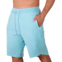 Bermuda Short Academia Moletinho Masculina Fecho Cordao Ajustavel Com Bolsos Caminhada Treino Leve