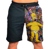 Bermuda Short Calção Rosquinha Homer Simpson Bêbado Bermuda Short Calção Rosquinha Homer Simpson Bêbado