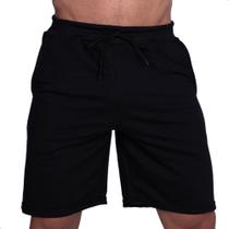 Bermuda Short de Moletom Leve Masculina Com Elástico e Cordão Academia Treino Casual Básica