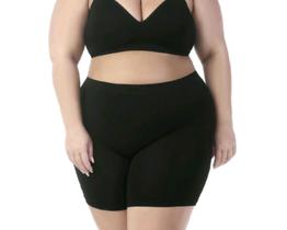 Bermuda Short Feminina Sem Costura Evita Atrito Entre As Pernas Plus Size