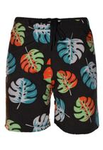 Bermuda Short Floral Infantil Tactel Estampado com Elastano