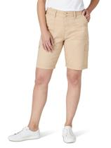 Bermuda Short Lee Avey Knit Waist Cargo Café para mulheres