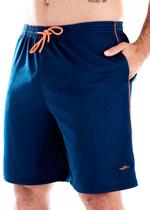 Bermuda Short Masculina Adulto Calção Esportivo Azul Marinho Básico Elite Original
