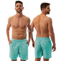 Bermuda Short Masculino Com Bolso Verão Moda Praia Com Cordão Regulável e Elástico Básico Fitness - Aerre