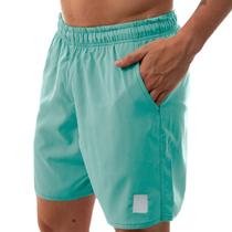 Bermuda Short Masculino Com Bolso Verão Moda Praia Com Cordão Regulável e Elástico Básico Fitness