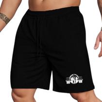 Bermuda Short Masculino Fitnea e Pesos Academia Treino Confortável ss Moletinho Estamp Fisiculturist