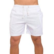 Bermuda Short Masculino Mauricinho Linho Moderno Slim Verão Bermuda Short Masculino Mauricinho Linho Moderno Slim Verão