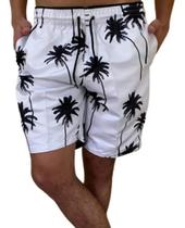 Bermuda Short Masculino Praia Mauricinho Verão Calção Tactel Estampado