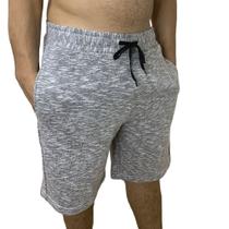 Bermuda Short Moletom Masculina - Cinza Claro