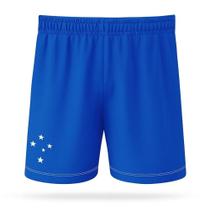 Bermuda Shorts Cruzeiro Infantil Azul Taça Oficial