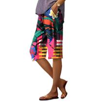 Bermuda Shorts Domirica, calças de verão para mulheres com estampa de grama