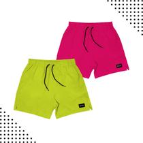 Bermuda Shorts Elastico Masculino Sport Academia Liso Kit c2
