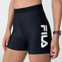 Bermuda Shorts Fila Feminino Train Elastic Iv Preto Logo