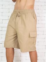 Bermuda Shorts Masculinos Cargo Com Bolso Streetwear Importa