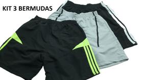 Bermuda Shorts Masculinos Tactel Tam. 38 ao 44 - Academia, Esporte, Praia e Lazer