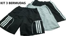 Bermuda Shorts Masculinos Tactel Tam. 38 ao 44 - Academia, Esporte, Praia e Lazer