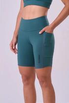 Bermuda Signature Samba 3 Bolsos 18cm-Verde Mediterrâneo