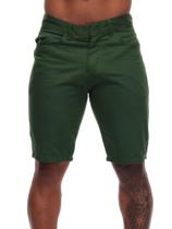Bermuda Social Masculina Sarja Skinny com Lycra