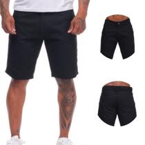 Bermuda Social Masculina Sarja Skinny com Lycra