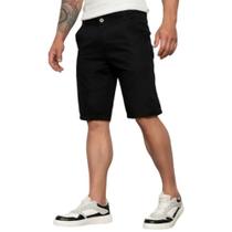 Bermuda Social Premium Masculina Algodão Sarja Short Brim