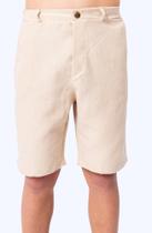 Bermuda Social Sarja Masculina Juvenil com Bolsos Frontais, Elástico no Cós Traseiro, Botão Frontal e Braguilha Não Funcional Bermuda Social Sarja Masculina Juvenil com Bolsos Frontais, Elástico no Cós Traseiro, Botão Frontal e Braguilha Não Funcional