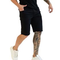 Bermuda Social Sarja Masculina Slim Bolso