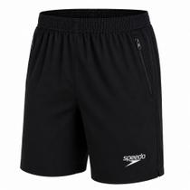 Bermuda Speedo Média Zíper Masculina - Preto