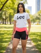 Bermuda Suplex Para Academia Com Bolso Telinha na Lateral Cós e Lateral Pink