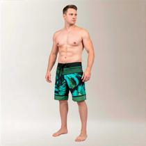 Bermuda Surf Masculina Estampa Monstera Verde - Ethical Bermuda Surf Masculina Estampa Monstera Verde - Ethical