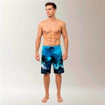 Bermuda Surf Masculina Estampada Breeze Nature Azul