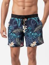Bermuda Tactel Estampada Floral Estilosa Short Praia Casual