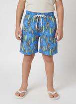 Bermuda Tactel Infantil Para Menino - AZUL Bermuda Tactel Infantil Para Menino - AZUL
