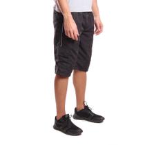 Bermuda Tactel Ox Silver com Bolsos Bermuda Tactel Ox Silver com Bolsos