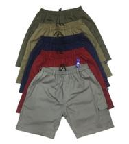 Bermuda Tactel Reforçado Masculina Plus Size Bolso Cargo Elástico Extra Grande Bermuda Tactel Reforçado Masculina Plus Size Bolso Cargo Elástico Extra Grande