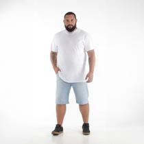 Bermuda Tamanho grande pra Homem Jeans Claro Lavada com Lycra Ref: 0042 - OMG JEANS