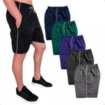 Bermuda tecido tactel linha lateral elástico na cintura moda masculina clássica - Filó Modas