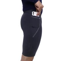 Bermuda térmica com bolso compressão corrida academia Elite