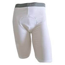 Bermuda Térmica Masculina Kanxa Compressão Para Proteção Esportiva Confortável Branco