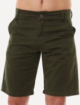 Bermuda Tommy Hilfiger Masculina de Sarja Stretch Verde Militar