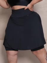 Bermuda transpassada plus size M ao G3 academia moda modesta evangélica short saia Bermuda transpassada plus size M ao G3 academia moda modesta evangélica short saia