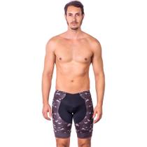 Bermuda triathlon elite camuflado proteção uv 50+ kauna