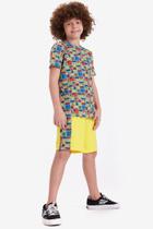 Bermuda Turma da Mônica Peteca Amarelo