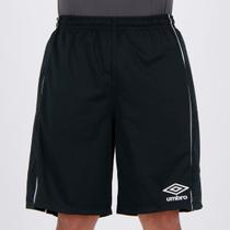 Bermuda Umbro Goleiro Shelter Preta e Branca
