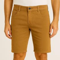 Bermuda Vih Triny Masculina Sarja Caramelo Conforto, Estilo e Alta Qualidade Bermuda Vih Triny Masculina Sarja Caramelo Conforto, Estilo e Alta Qualidade